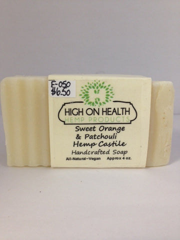 Hemp Sweet Orange & Patchouli Castile Bar Soap